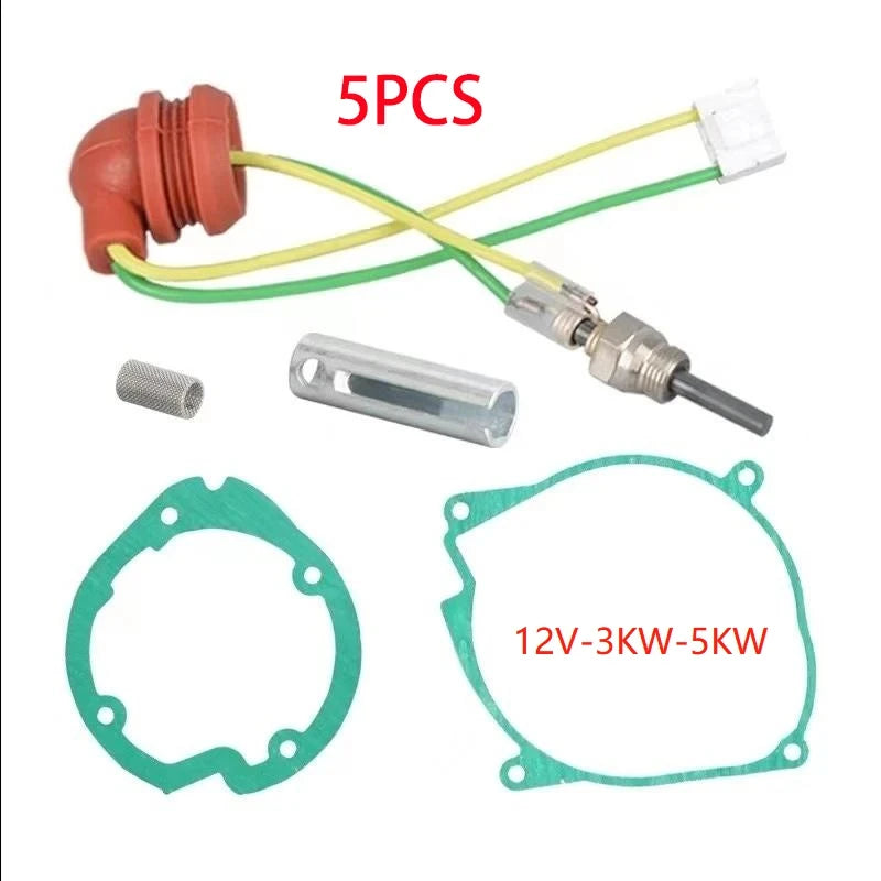 Car Air Diesel Gasket Ceramic Glow Plug Kit For 12V 2KW 5KW 8KW Chinese Diesel Heater Parking Heating Ignition Plug Kit