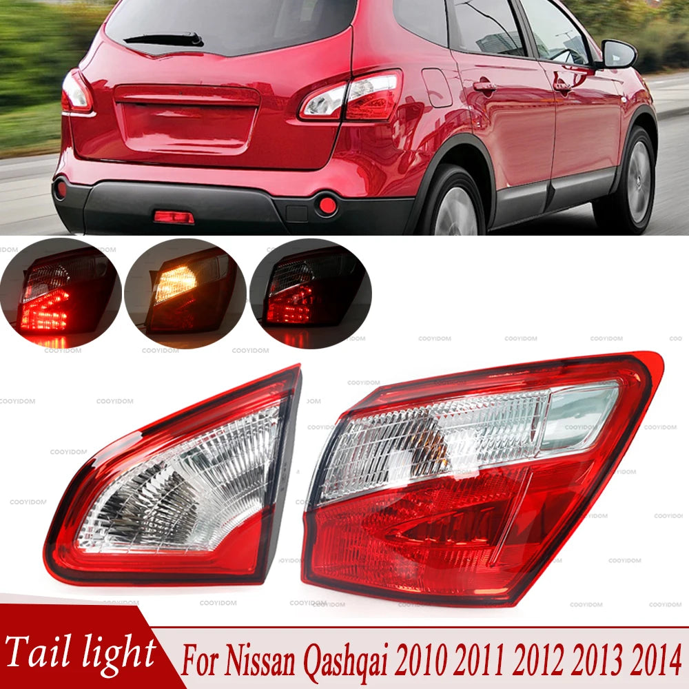 Nissan Qashqai 2010-2014 EU Tail Light Assembly Rear Brake Turn Signal Fog Lamp