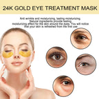 EELHOE 24K Gold Eye Mask Anti Dark  Hydrating Under Eye Gel Pads  Revitalizing Firming Eye Care Treatment for Fine Lines