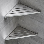 Bathroom Shelves Wall Mount Shower Corner Shelf No-drill 304 Stainless Steel Corner Storage Shampoo Body Wash Organizer