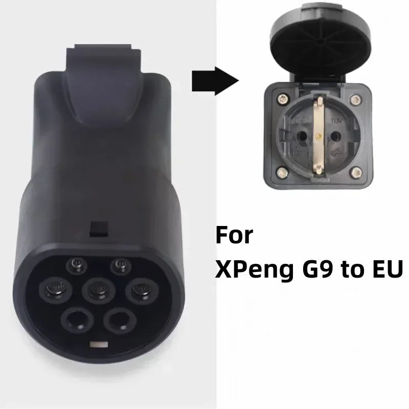 XPeng V2L adapter cable for G9/G6/P7/G3i, 3m, Schuko/Israel/Multi plug options