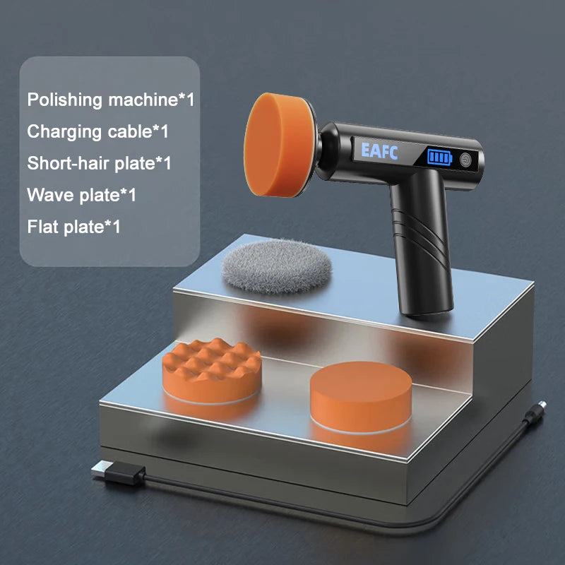 Car Waxing Polishing Sanding Machine Wireless Car Paint Scratch Repair Windscreen Glass Oil Film Remove Machine leather care