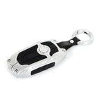 ZincAlloy Key Case Round Buckle Key Pouch Mecha Style Key Fob Cover Car Supplies For Toyota Tacoma 2024-2026 Toyota Tundra 2022+