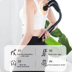 2025 New Smart Fascia Gun Electric Massager Massage Hammer Electric Fascia Gun Home Handheld Hammer Back Artifact Christmas Gift