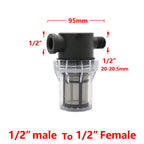 IBC Tank Tap Water Filter Strainer, 1/2 3/4 1 Inch, S60 Adapter for Garden Irrigation