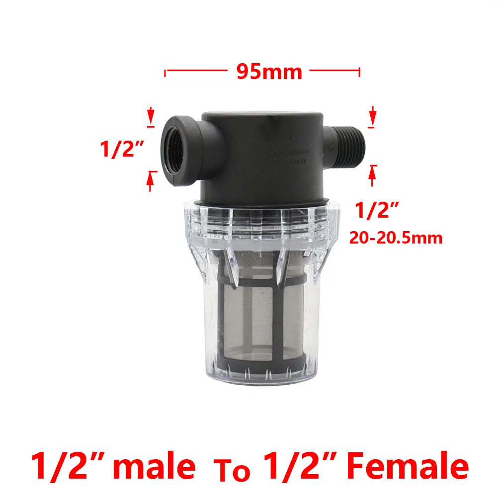 IBC Tank Tap Water Filter Strainer, 1/2 3/4 1 Inch, S60 Adapter for Garden Irrigation