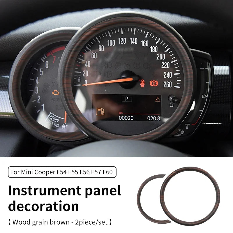 Car Tachometer Decoration Ring For Mini Cooper S F56 F55 F54 F60 Clubman Countryman Dashboard Panel Frame Cover Trim Accessories