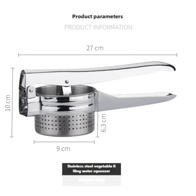 Stainless Steel Manual Vegetable Water Extractor - Efficient Kitchen Tool for Dehydration, Dumpling Filling & Home Cooking