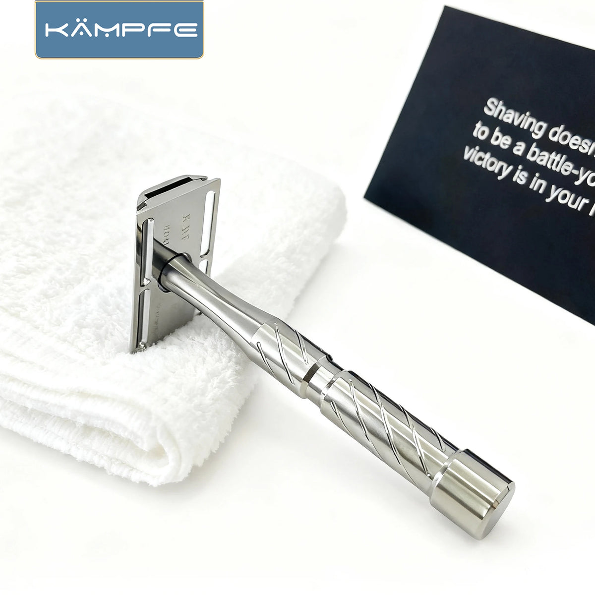 KAMPFE Manual Safety CNC - Processed Stainless Steel for Wet Shaving sensitive skin