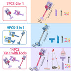 Kids Simulation Electric Vacuum Cleaner Cleaning Set for Toddlers Role Play Housekeeping Educational Toys Girl Boy Gifts