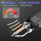 NEWACALOX LCD Soldering Iron Kit 60W Adjustable Temp 180-520°C, EU/US Plug, 2-7pc