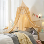 Battilo Kids Bed Mosquito Net Bed Canopy for Boys & Girls Room Bed Curtain for Child Crib Children Tent Hanging Round Play Tent