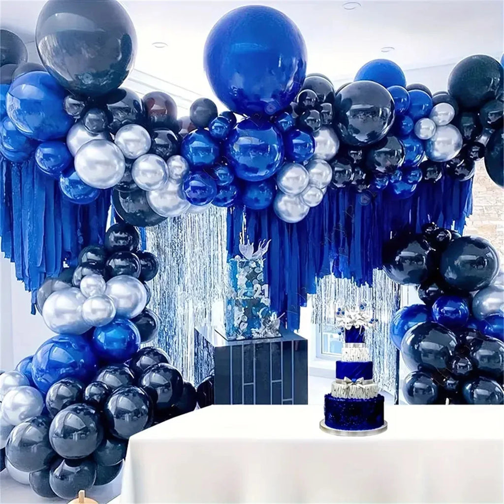 Royal Blue Silver / As picture