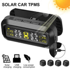 Car TPMS Sensors Tire Pressure Monitoring System Tyre On Board Computer Diagnostic Solar/USB Off Road 4x4 Automobile Accessories