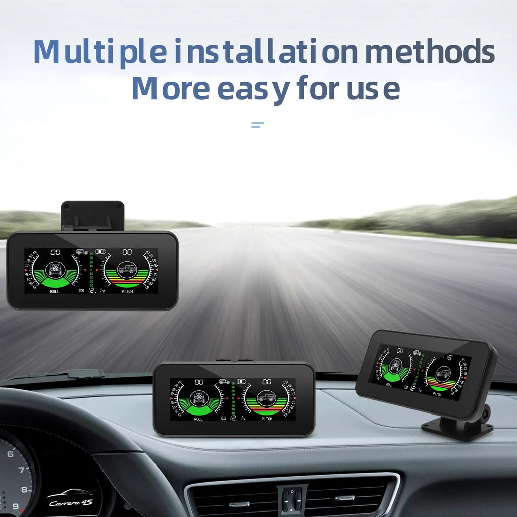 AD M50 HUD Slope Meter Digital Display Tilt Roll Pitch Angle Inclinometro Off Road GPS Smart Inclinometer  Auto Intelligent Volt