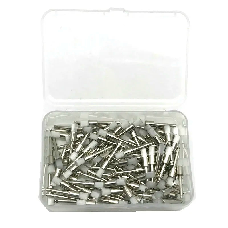 100pcs Dental Nylon Polishing Brushes Bowl Shape Colorful Dental Prophy Brush Prophylaxis Brush For Contra-Angle Handpiece