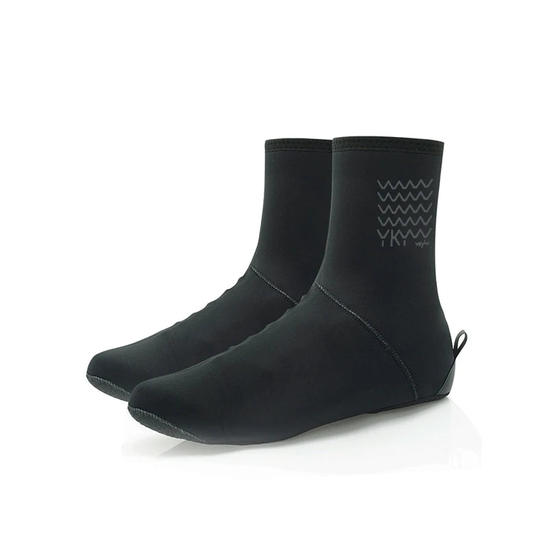 YKYWBIKE Deep Winter Waterproof Cycling Shoes Cover Reflective Thermal Elastic Rainproof thicker Shoe Cover Cycling Overshoes