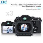 JJC 3X LCD Viewfinder Camera Extender Eyecup Eyepiece Collapsible fit 3.0" Screen for Nikon Z30 Sony ZV-1 RX100 Fuji X-T30 III