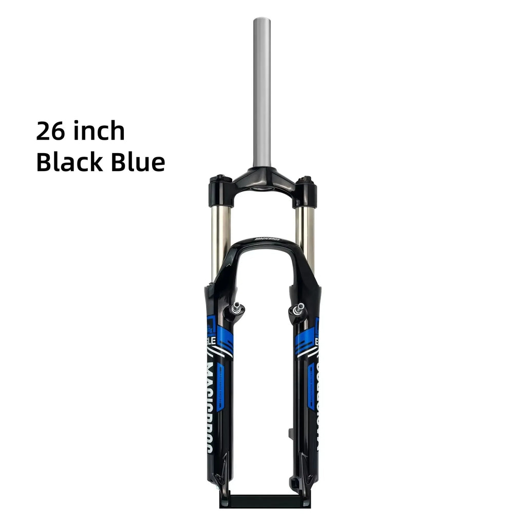 MAGICBROS 26-Inch Shock-Absorbing Front Fork for Mountain Bikes - Disc Brake & V-Brake Compatible Bicycle Front Suspension