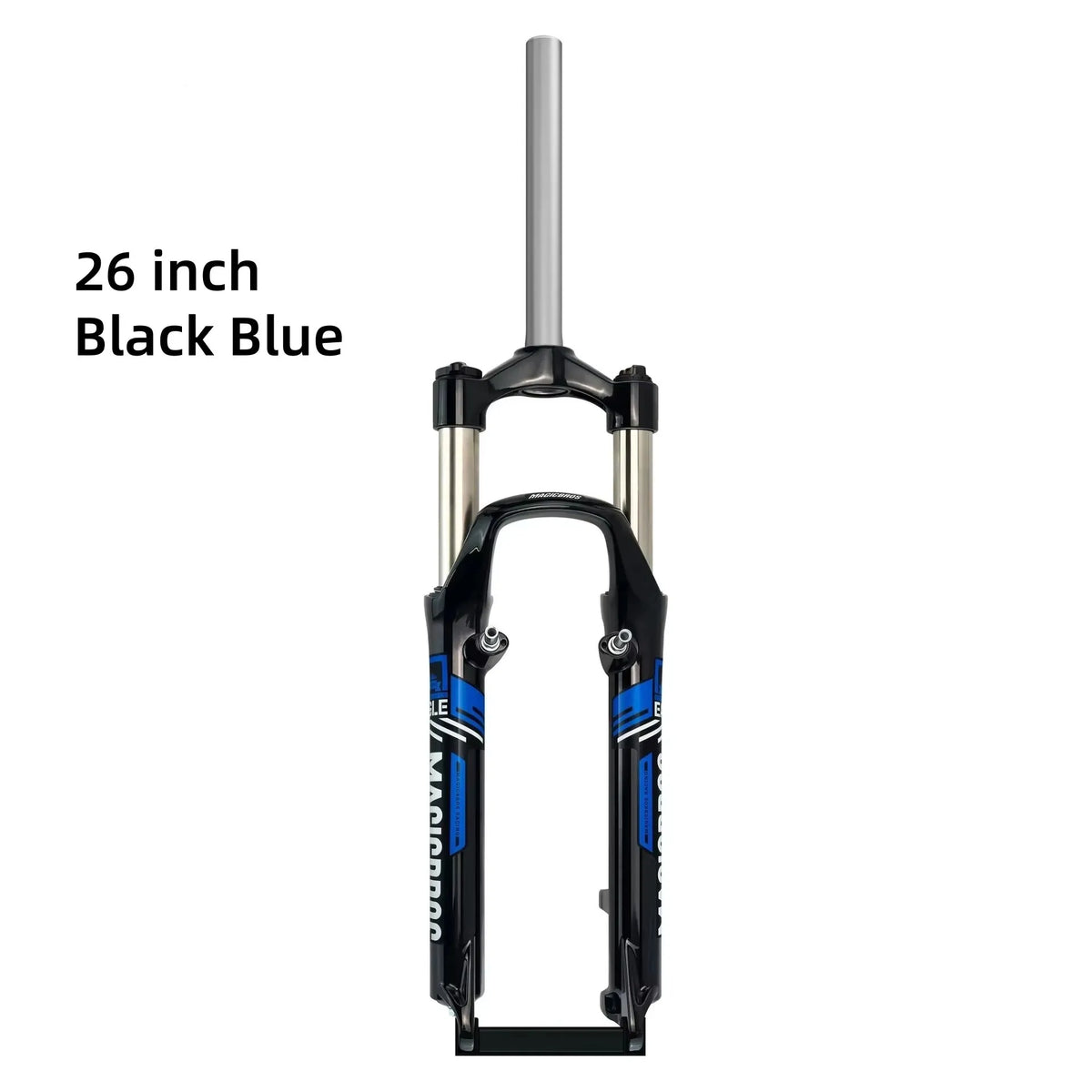 MAGICBROS 26-Inch Shock-Absorbing Front Fork for Mountain Bikes - Disc Brake & V-Brake Compatible Bicycle Front Suspension