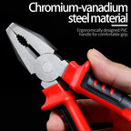 3-Piece Set of Wire Cutters, Diagonal Pliers, Needle-Nose Pliers, Industrial-Grade Premium Pliers, Made of Durable Chrome Vanadium Steel, Suitable for Cutting Wires, Tightening Screws, Etc