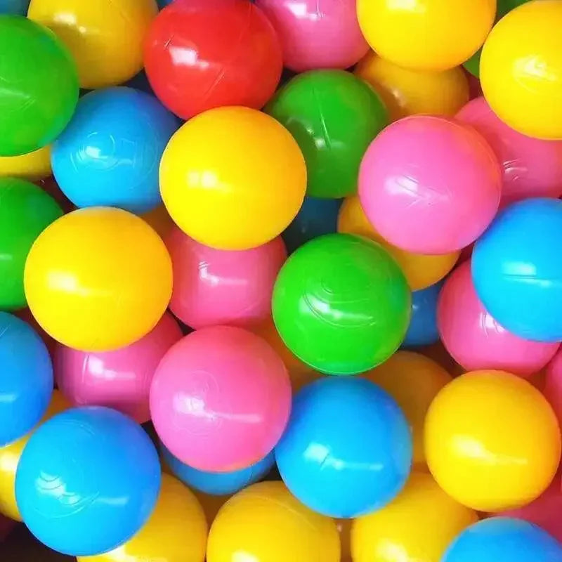 100 Pcs Eco-friendly Colorful Ball Pit Soft Plastic Ocean Ball Water Pool Ocean Wave Ball Outdoor Toys For Children Kids Baby