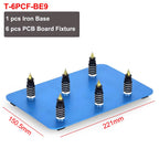 NEWACALOX PCB Fixture Clips Soldering Holder Third Hand Tool Magnetic Flexible Helping Hands with 3X LED Illuminated Magnifier