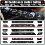 BMW 5/7 Series F07 F10 F11 F01 F02 climate control fan speed button cover set