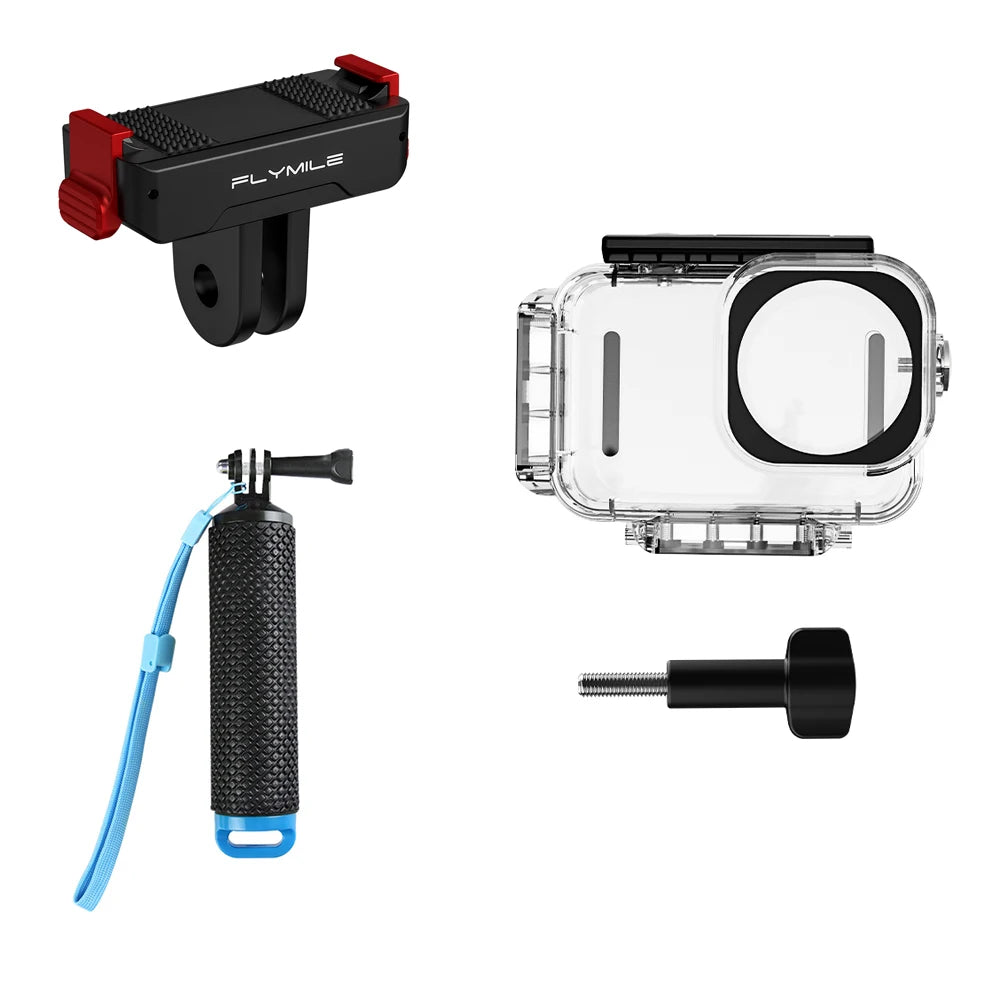 Flymile Action 6 60M Waterproof Case Underwater Diving Housing Cover Protective Case for DJI OSMO Action 6 Accessories