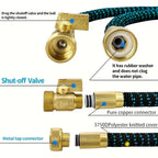 GOUN HOSE Flexible Expandable Garden Hose US 3/4 Metal Joints High PressureCar Wash Hose Expandable Garden Water Hose 25-150FT