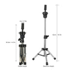 Mannequin Head 100% Synthetic Hair Hairdresser Training Head With Tripod Manikin Cosmetology Doll Head For Braiding Styling
