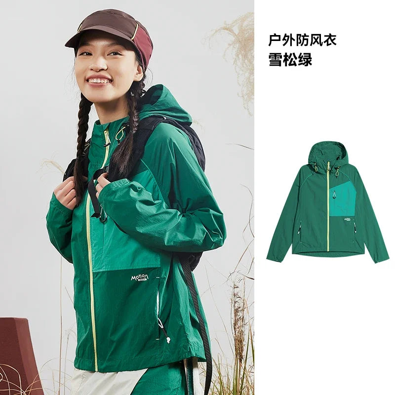 VECTOR Men Woman Windproof Hiking Jacket Waterproof Outdoor Sportswear UPF40+ Breathable Coat Camping and Outdoor Hiking