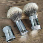 DSCosmetic Adjustable Shaving Brush Two Band or Silvertip Hair, Beauty Grooming
