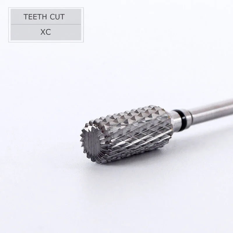 HYTOOS Barrel Nail Drill Bits 3/32 Carbide Burr Dust Proof Bit Milling Cutter For Manicure Electric Drill Nails Accessorie Tool