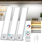 LED Night Light Motion Sensor USB Rechargeable Night Lamp 1500mAh For Room Kitchen Cabinet Staircase Corridor Lighting