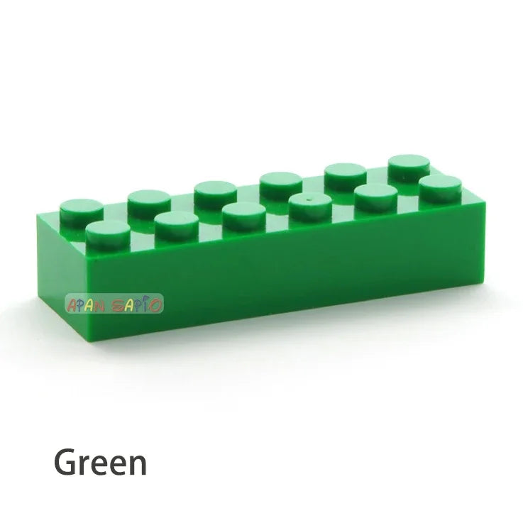100pcs 2x6 Dot DIY Building Blocks Thick Figures Bricks Educational Creative Size Compatible With 2456 Plastic Toys for Children