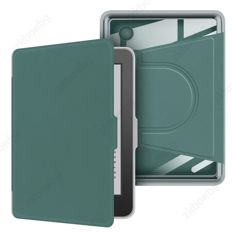 Transparent Acrylic Back Case For Kobo Clara BW N365 Clara Colour 2024 N367 2E 6'' N506 Ebook Magnetic Separation Rotating Cover