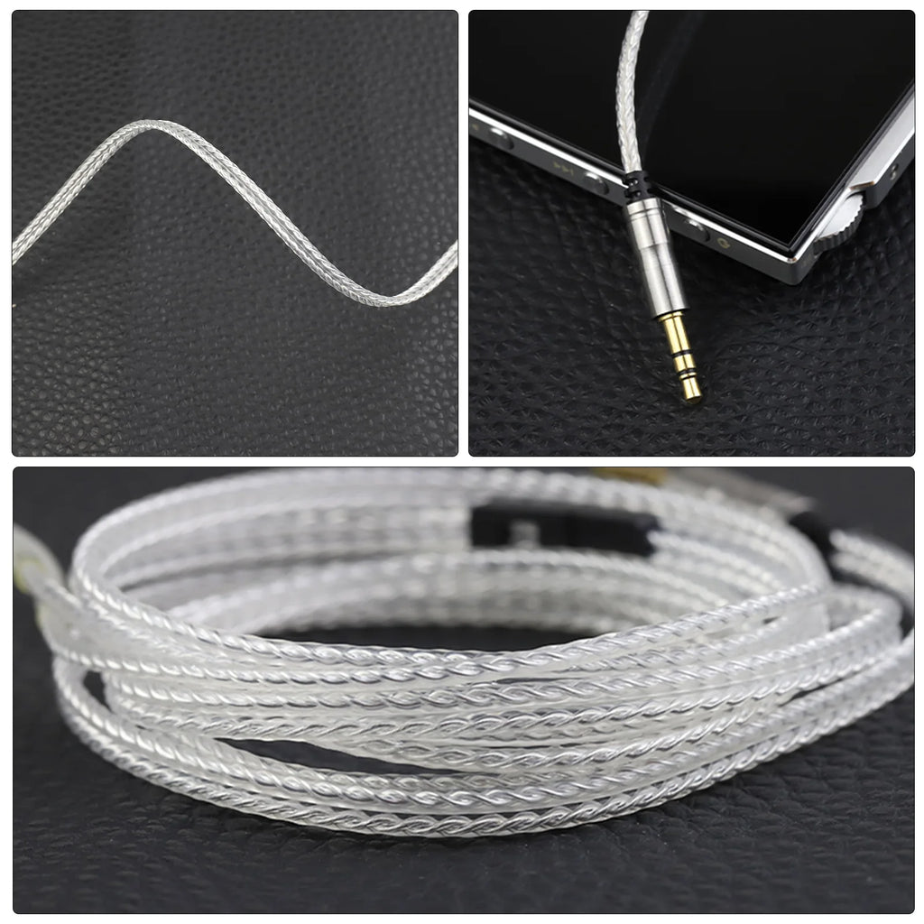 OKCSC IE900 HIFI Earphone MMCX 3.5mm Plug In Ear Monitor Headphones Sport Noise Cancelling Headset