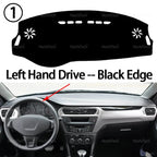 Car Dashboard Cover Avoid Light Pad Instrument Panel Mat Case Carpets Dashboard Cover for Peugeot 301 2012 2013 2014 2015-2019