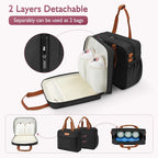Detachable Breast Pump Bag with Ice Pack Double Layer Portable Breast Milk Cooler Travel Bag Compatible for Wearable Breast Pump