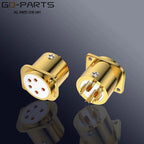 Viborg CF205G 5Pin XLR Socket 24K Gold Plated Copper Accept Stax Pro Bias Headphones Socket Stax Headphone Plug