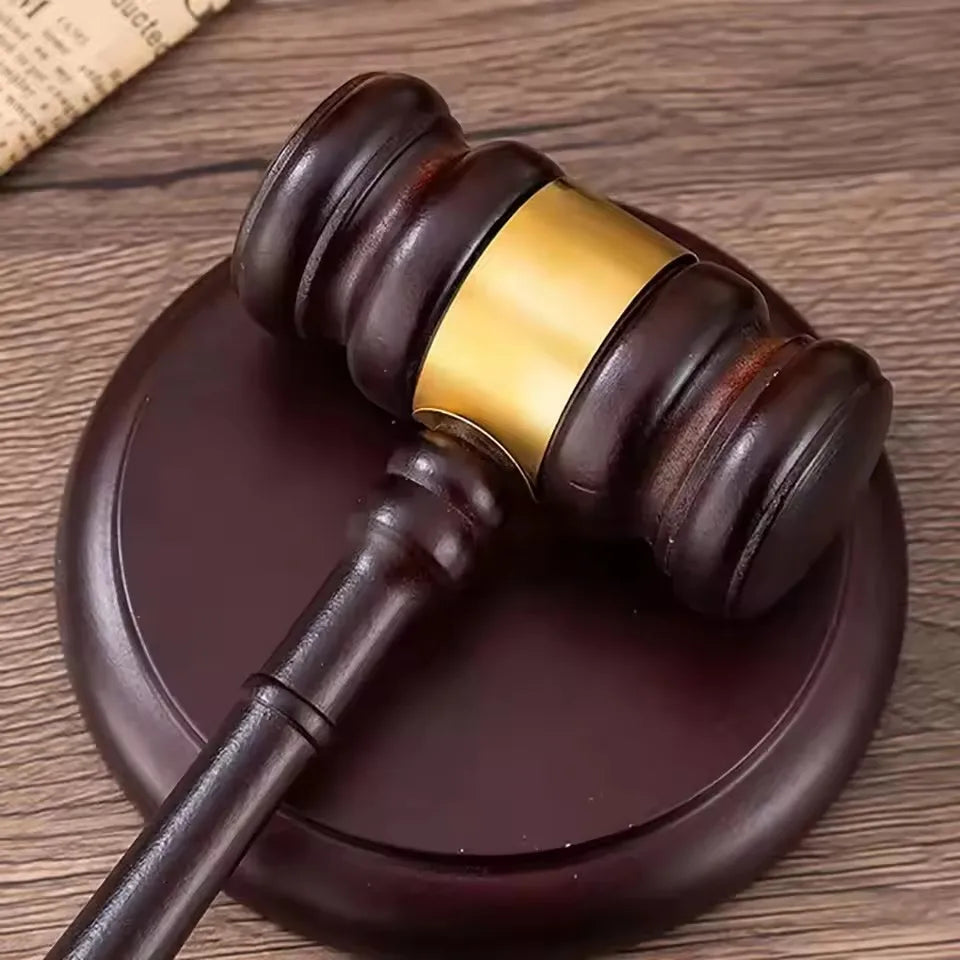 Wood Gavel Wooden Judge Hammered Handcrafted Delicate Wood Gavel For Lawyer Judge Auction Sale Decoration Hammer Set