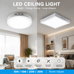 Led Ceiling Lamp 110-265V Ultra Thin Panel Led Light for Living Room Bedroom Indoor Lighting 20W 30W Square Round Ceiling Lights