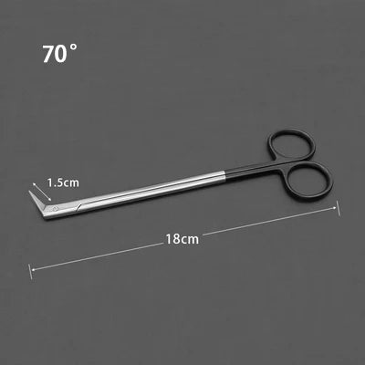 Potts Cut Angle Vascular Scissors Microscopic Coronary Artery Stainless Steel Microscopic Beak Scissors