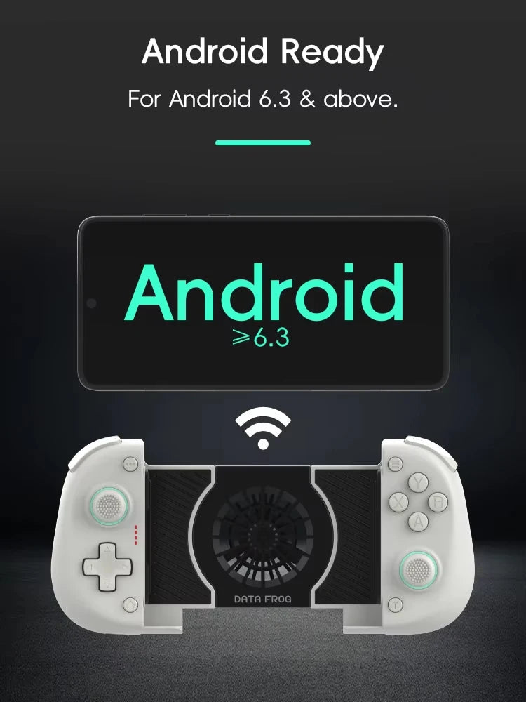 DATA FROG X3 Wireless Game Controller for Android/Switch/PC Gamepad Joystick for Multiplayer Shooting Action Games