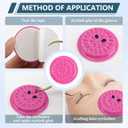 100pc Eyelash Glue Holder Tray Pad Lash Extension Adhesive Stand Base Gasket Tattoo Pigment Pallet Eyelashes Lifting Makeup Tool