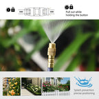 3/8" PE Hose Flexible 360° Bending Adjustable Atomization Nozzle Irrigation Set Quick Connection Garden Spray Watering System