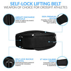 Weightlifting Belt Lumbar Back Support Waist Brace for Squats, Black/Blue/Gray/Rose Red S-XXL