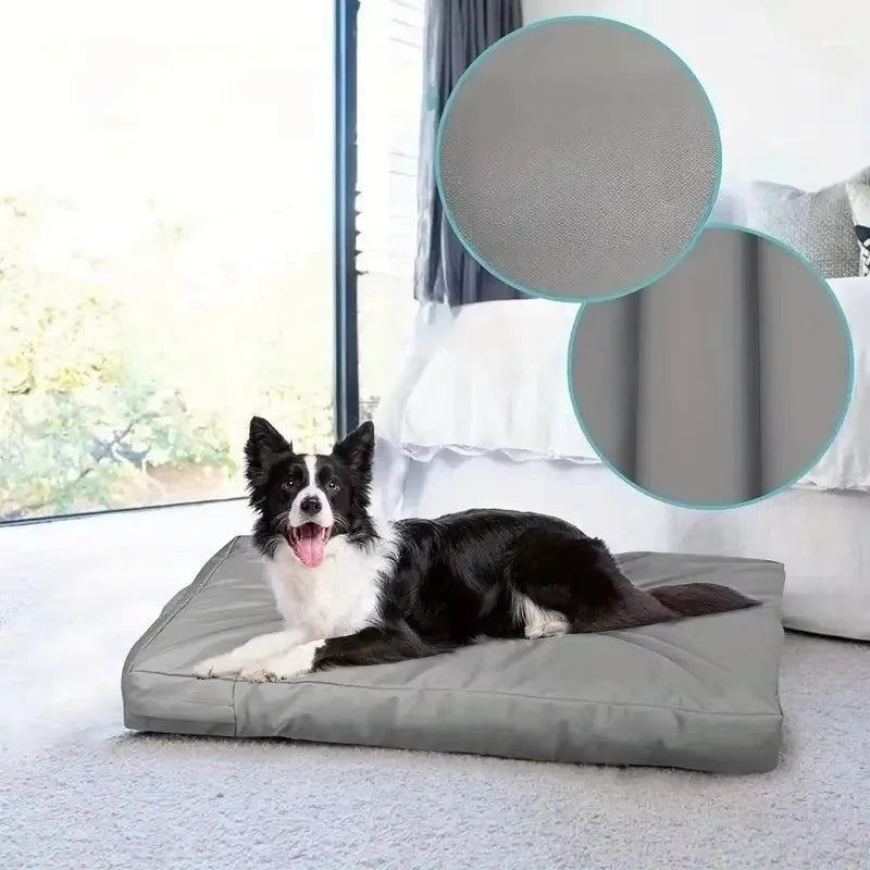 Replaceable Dog Bed Cover Made of Washable And Durable Oxford Fabric, Featuring a Removable Zippered Pet Bed Mattress Cover