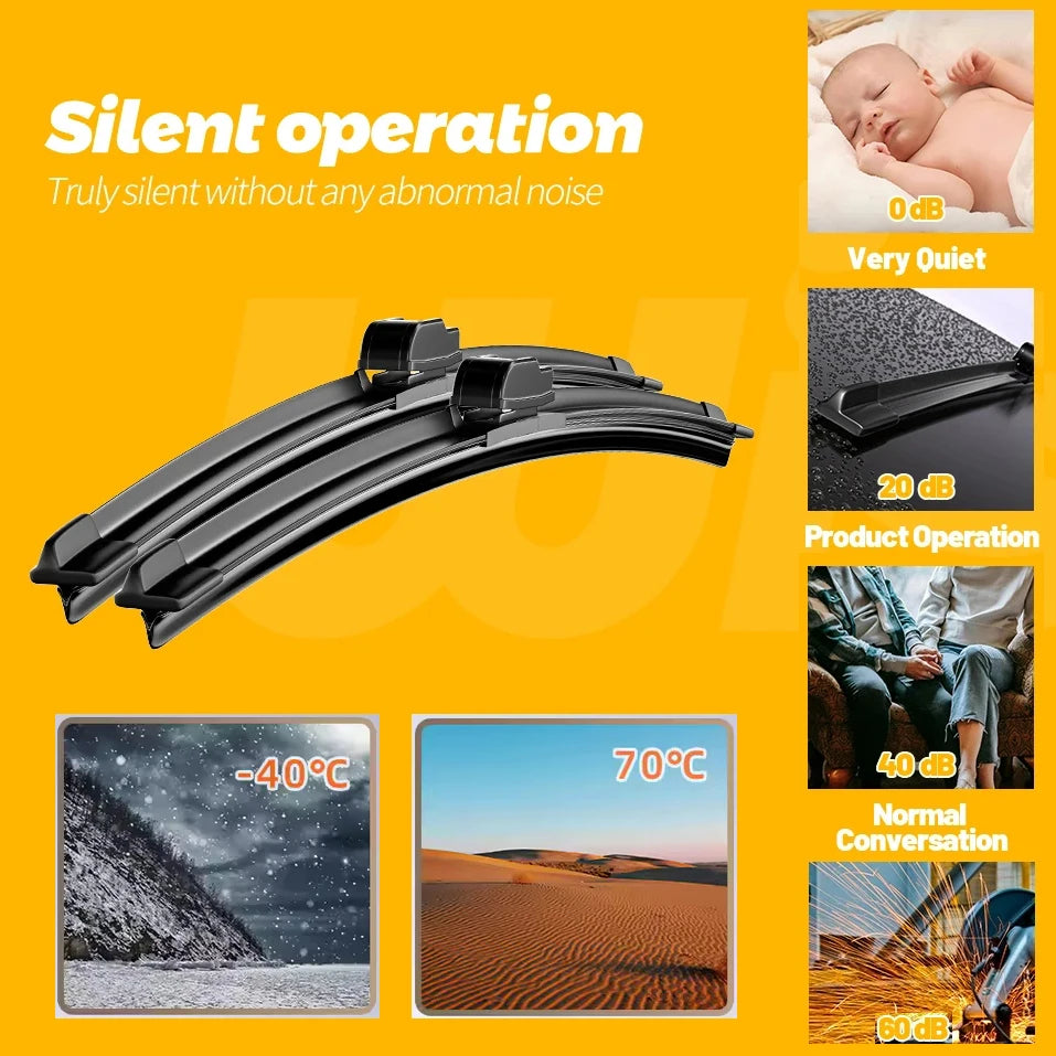 For TESLA Model 3 Model S Model Y Roadster Front Wiper Blades 2012-2024 Windscreen Windshield Window Accessories 2021 2022 2023